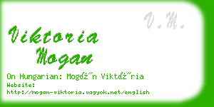 viktoria mogan business card